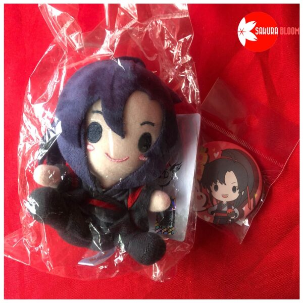 "The Master of Diabolism" Plush w/Ballchain Wei Wuxian + Badge Can - Image 3