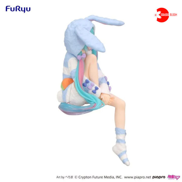 PREORDEN: Noodle Stopper: Vocaloid Hatsune Miku - Rabbit Ear Hood Pajama Blue Color Ver. - Image 7