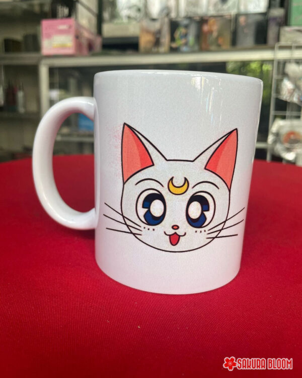 Taza Decorada Sailor Moon: Artemis & Luna