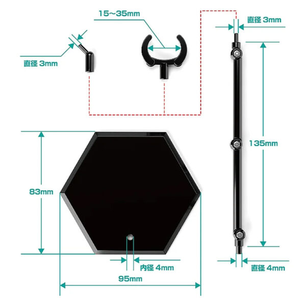 PREORDEN: The Simple Stand x3 Black - Hex - Image 5