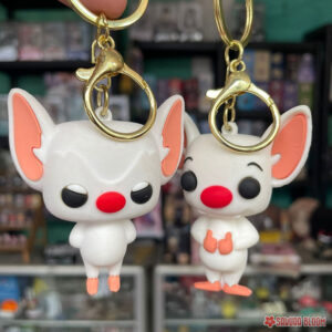 Pinky y Cerebro - Llavero de Goma - Set de 2