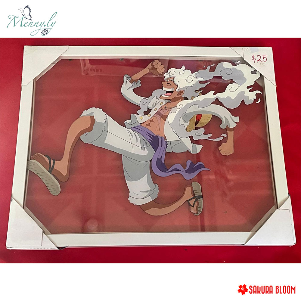 Menny.li. Handmade Craft - Cuadro Decorativo  - One Piece - Monkey D. Luffy Gear 5