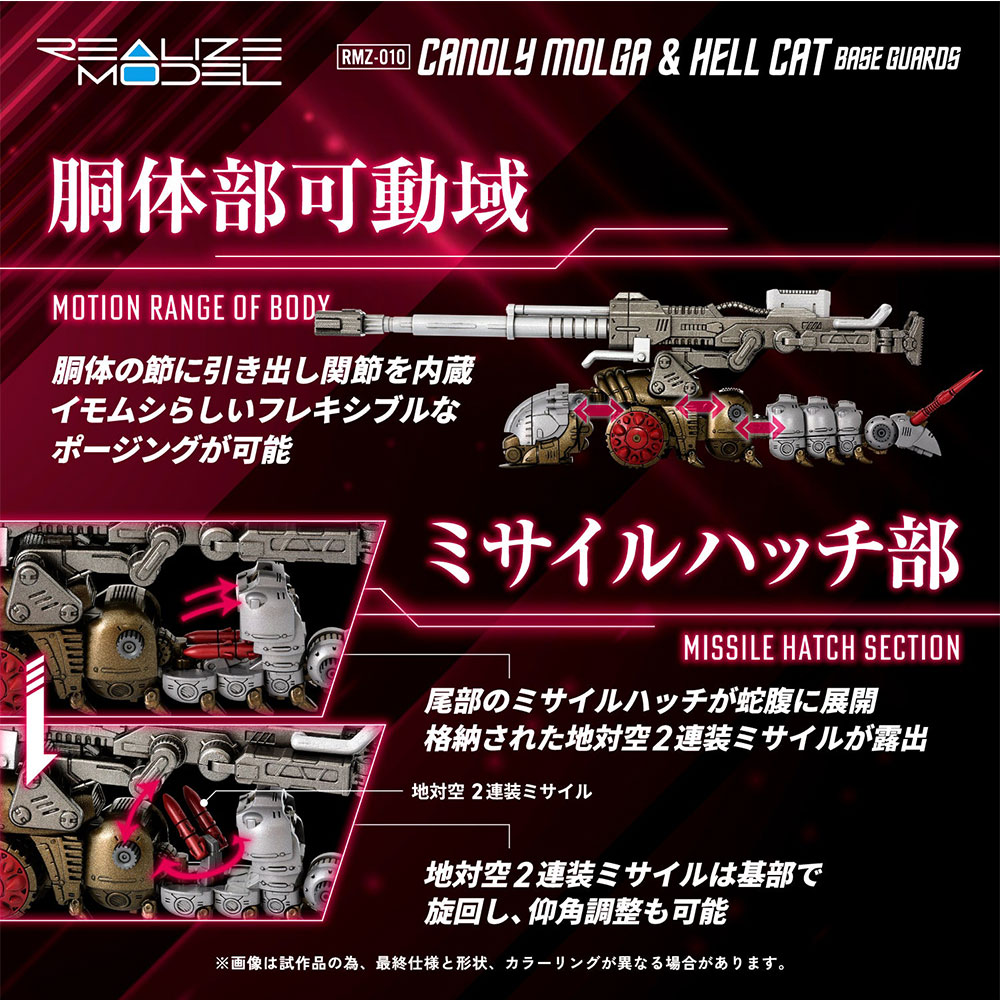 PREORDEN: REALIZE MODEL ZOIDS: Canoly Molga & Hell Cat RMZ-010 1/100 - Image 4