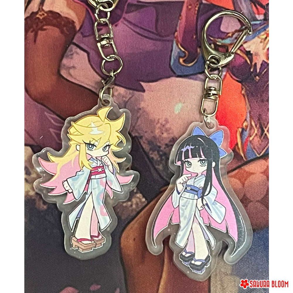 Llavero PVC Acrilico Panty & Stocking - 2 pcs set