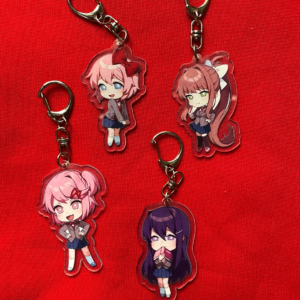 Llavero Doki Doki Literature Club – 4 pcs Set