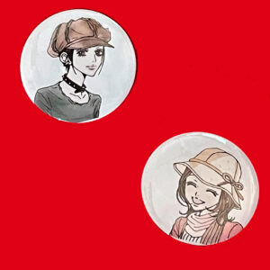 Pin decorativo 5.8 cm: Nana - Set de 2