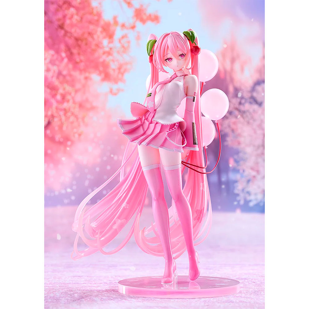 PREORDEN: Good Smile Collection: Character Vocal Series 01: Hatsune Miku: Sakura Miku: GSC Illustration Contest Ver. 1/7 + BONUS - Imagen 3