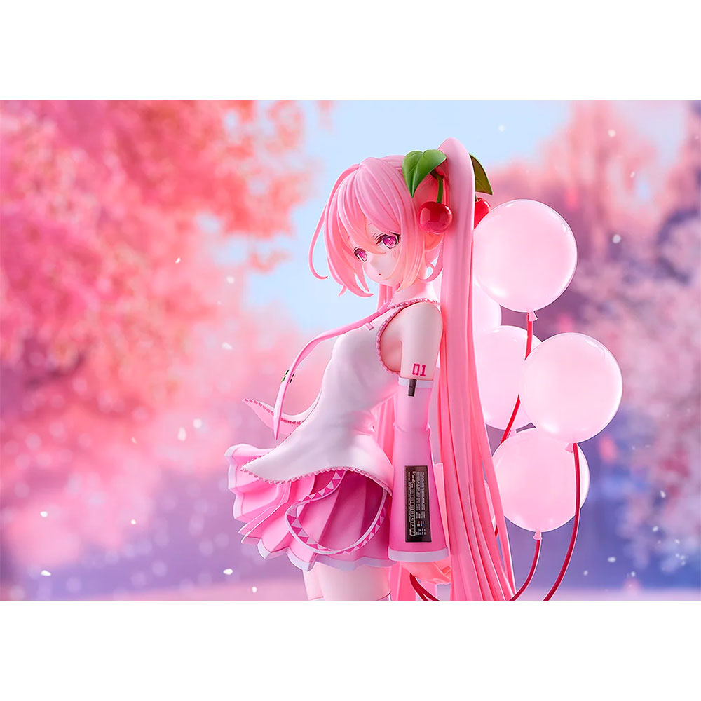 PREORDEN: Good Smile Collection: Character Vocal Series 01: Hatsune Miku: Sakura Miku: GSC Illustration Contest Ver. 1/7 + BONUS - Imagen 4
