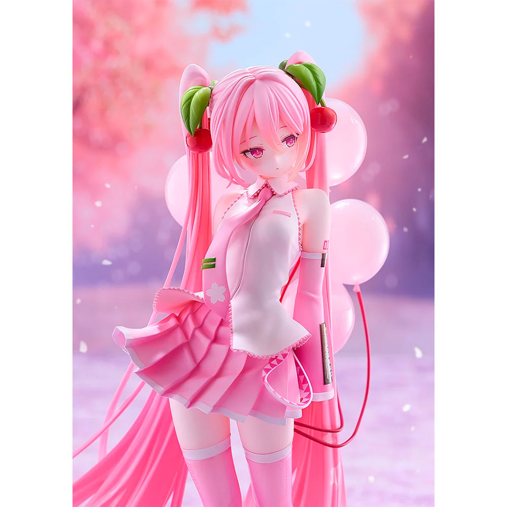 PREORDEN: Good Smile Collection: Character Vocal Series 01: Hatsune Miku: Sakura Miku: GSC Illustration Contest Ver. 1/7 + BONUS - Imagen 5
