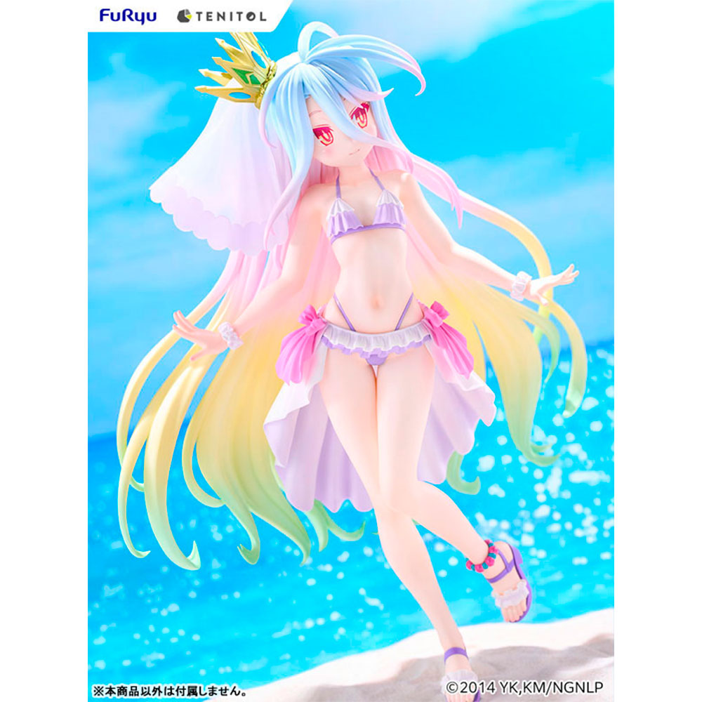 PREORDEN: TENITOL TALL: No Game No Life: Shiro Swimsuit Dress Ver. - Imagen 4