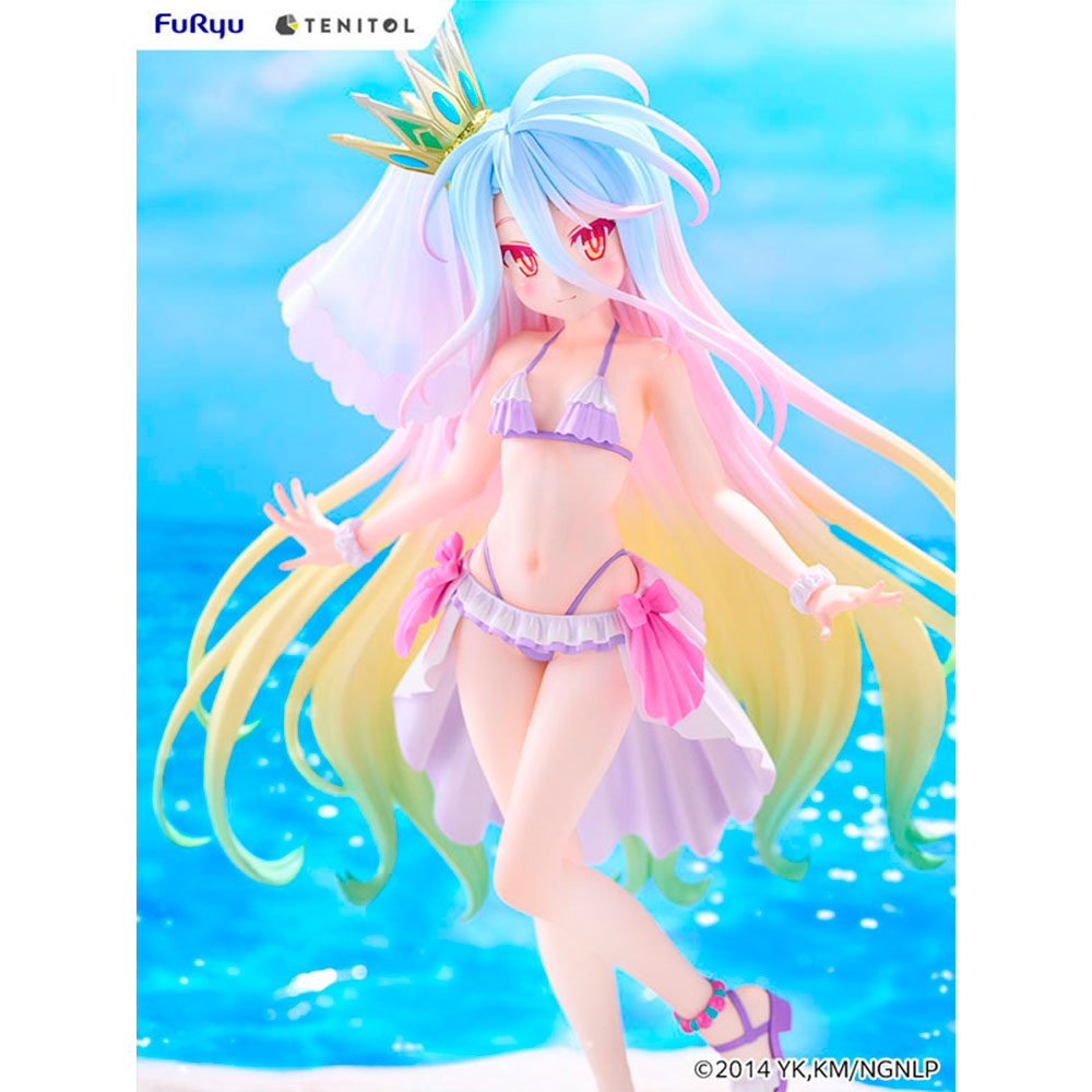 PREORDEN: TENITOL TALL: No Game No Life: Shiro Swimsuit Dress Ver. - Imagen 5
