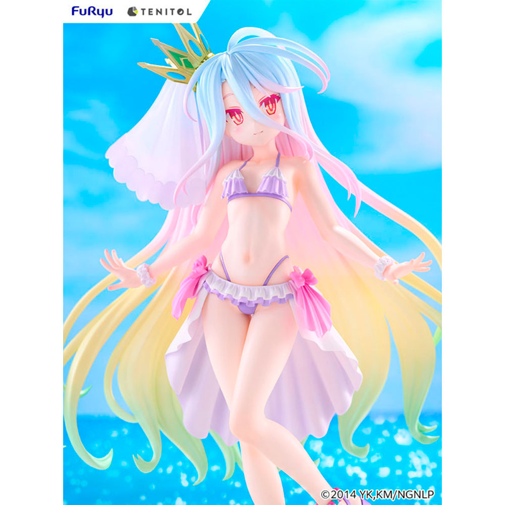 PREORDEN: TENITOL TALL: No Game No Life: Shiro Swimsuit Dress Ver. - Imagen 6